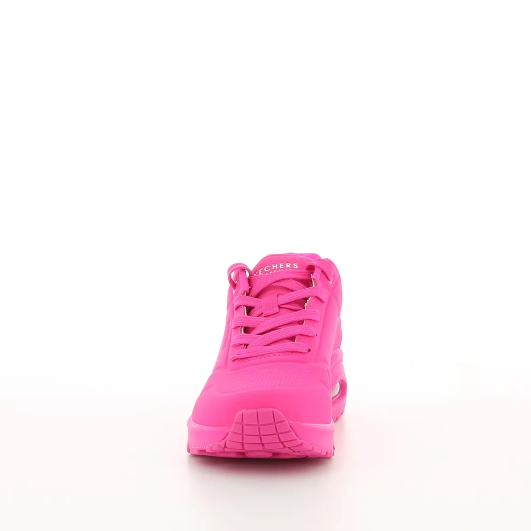 Image (5) de la chaussures Skechers - Baskets Rose en Cuir synthétique