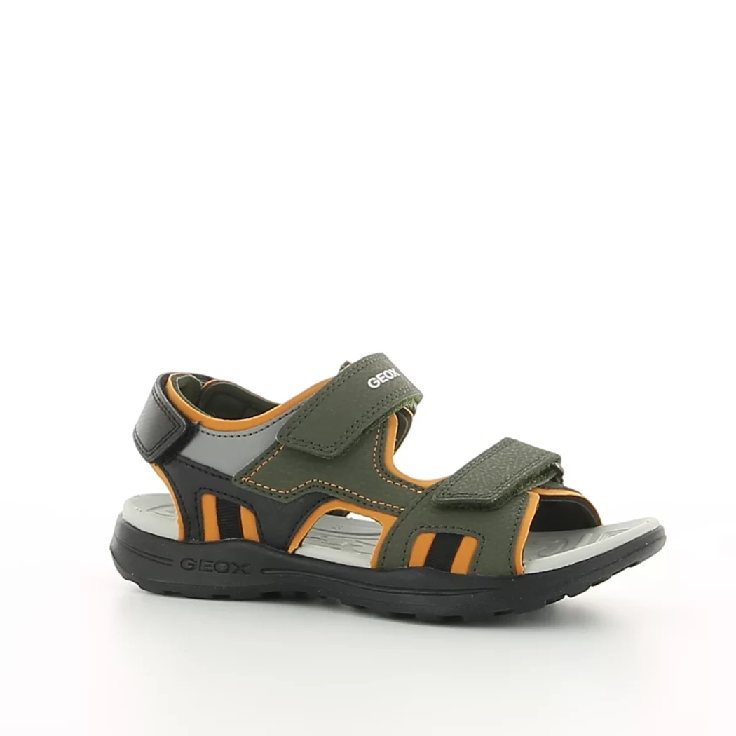 Image (1) de la chaussures Geox - Sandales et Nu-Pieds Vert en Cuir nubuck