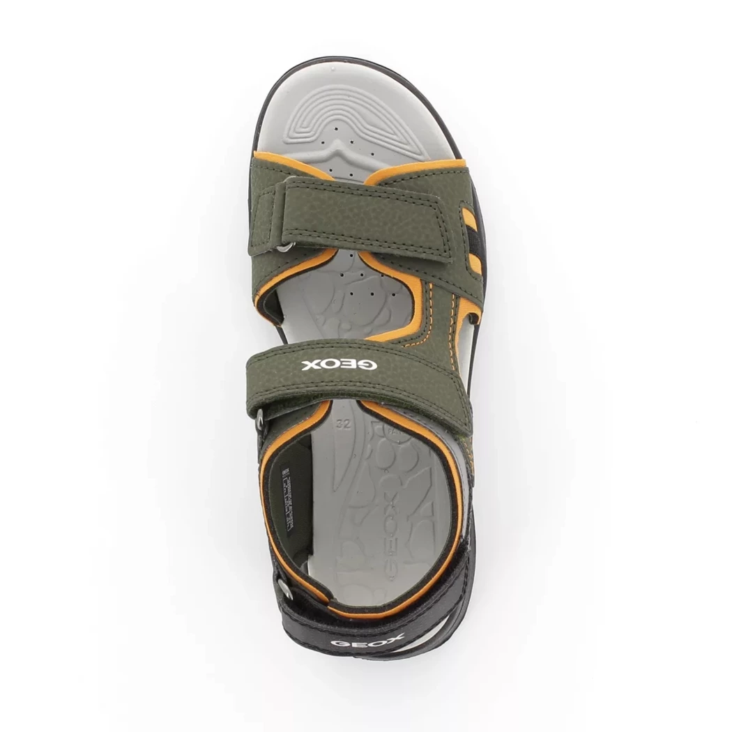 Image (6) de la chaussures Geox - Sandales et Nu-Pieds Vert en Cuir nubuck