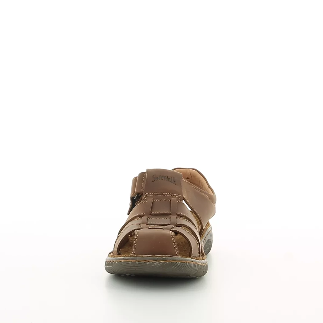 Image (5) de la chaussures Soft Walk - Sandales et Nu-Pieds Marron en Cuir