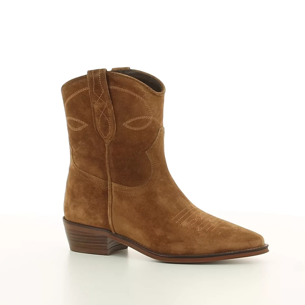 Image (1) de la chaussures Alpe - Boots Cuir naturel / Cognac en Cuir nubuck