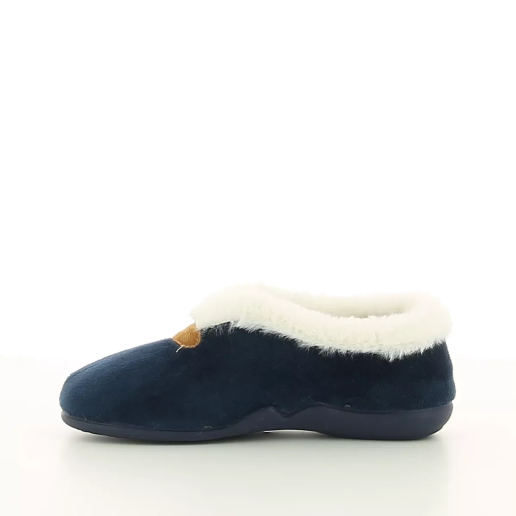 Image (4) de la chaussures Comfort Plus - Pantoufles et Chaussons Bleu en Textile