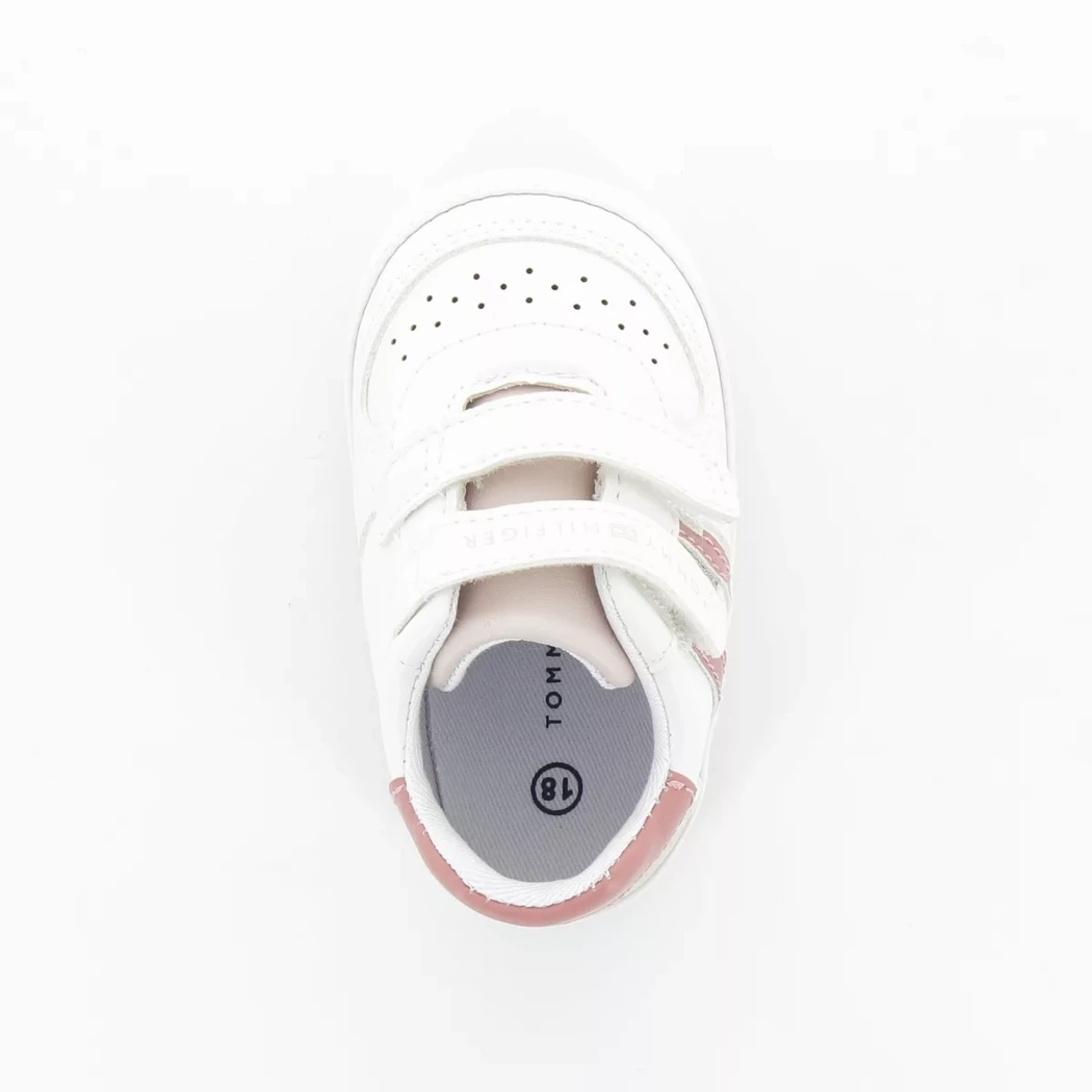 Image (6) de la chaussures Tommy Hilfiger - Chaussons bébé Blanc en Cuir synthétique