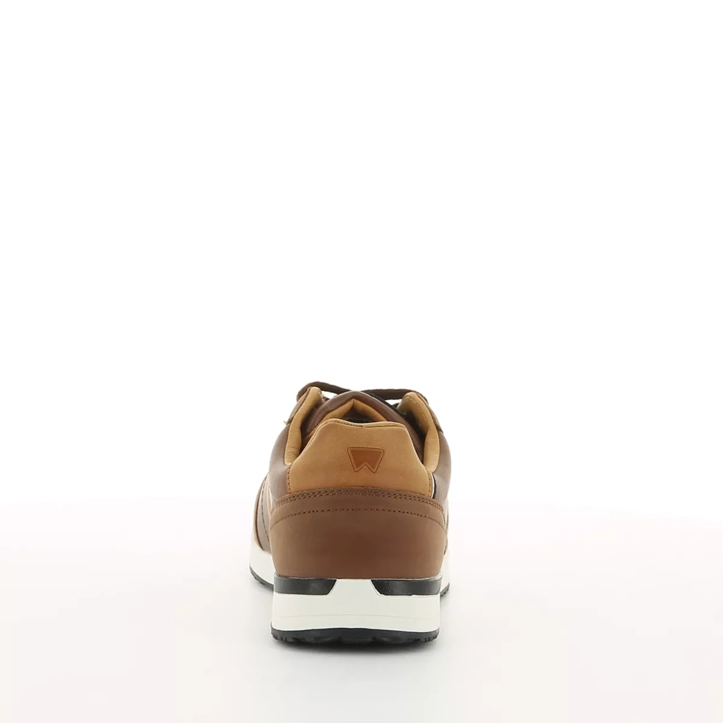 Image (3) de la chaussures Wrangler - Baskets Cuir naturel / Cognac en Cuir synthétique