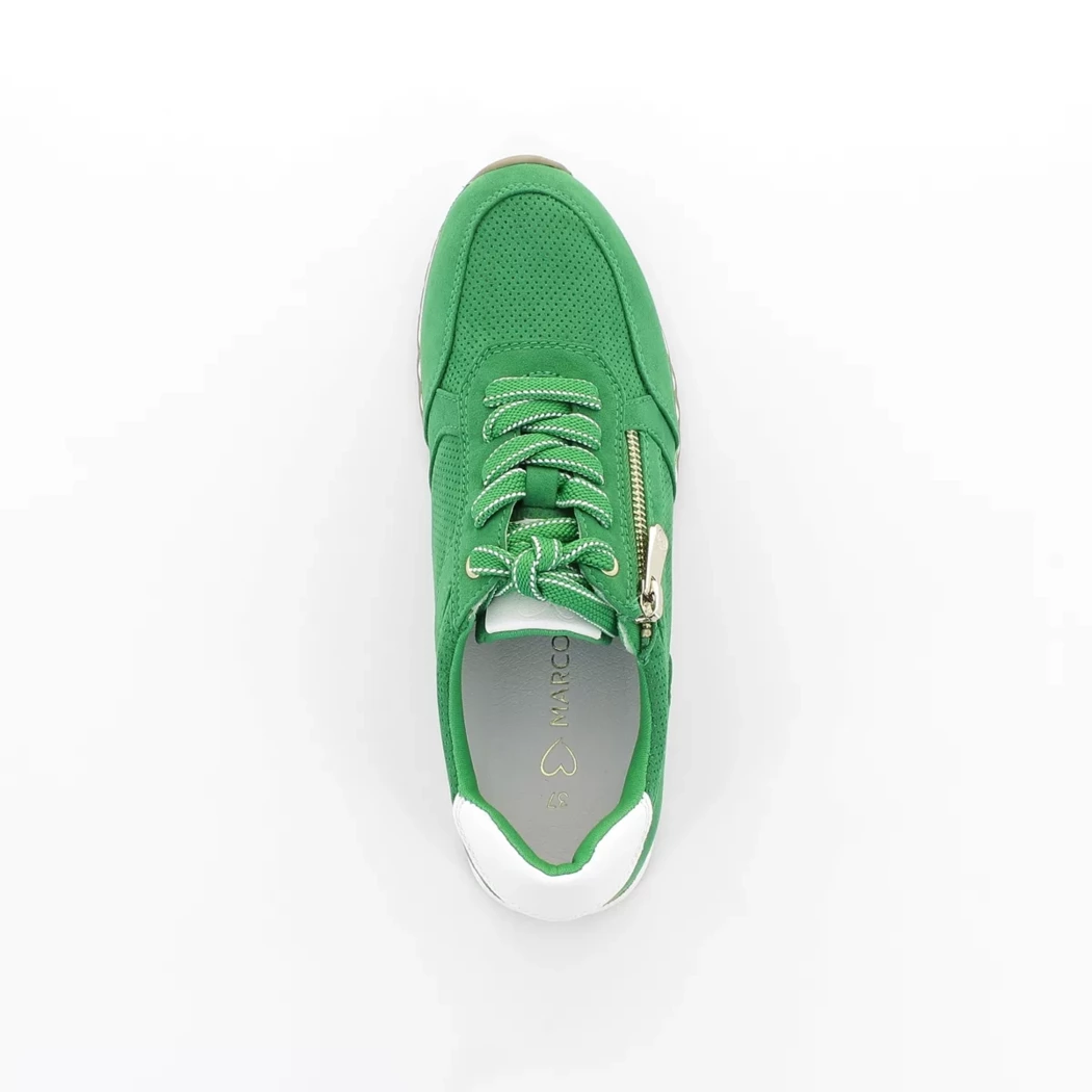 Image (6) de la chaussures Marco Tozzi - Baskets Vert en Cuir synthétique