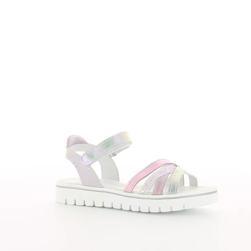 Image (1) de la chaussures Pretty Shoes - Sandales et Nu-Pieds Argent en Cuir
