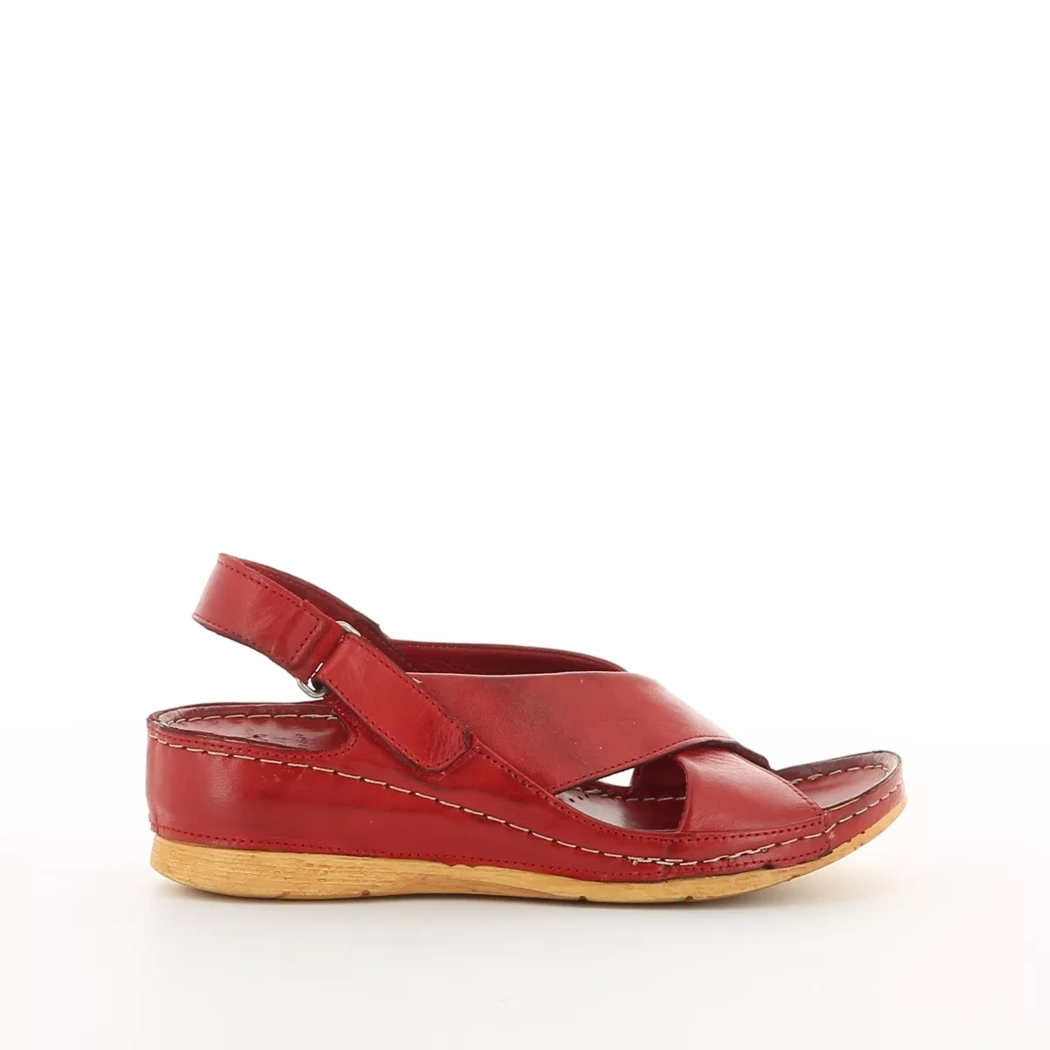 Image (2) de la chaussures Karyoka - Sandales et Nu-Pieds Rouge en Cuir