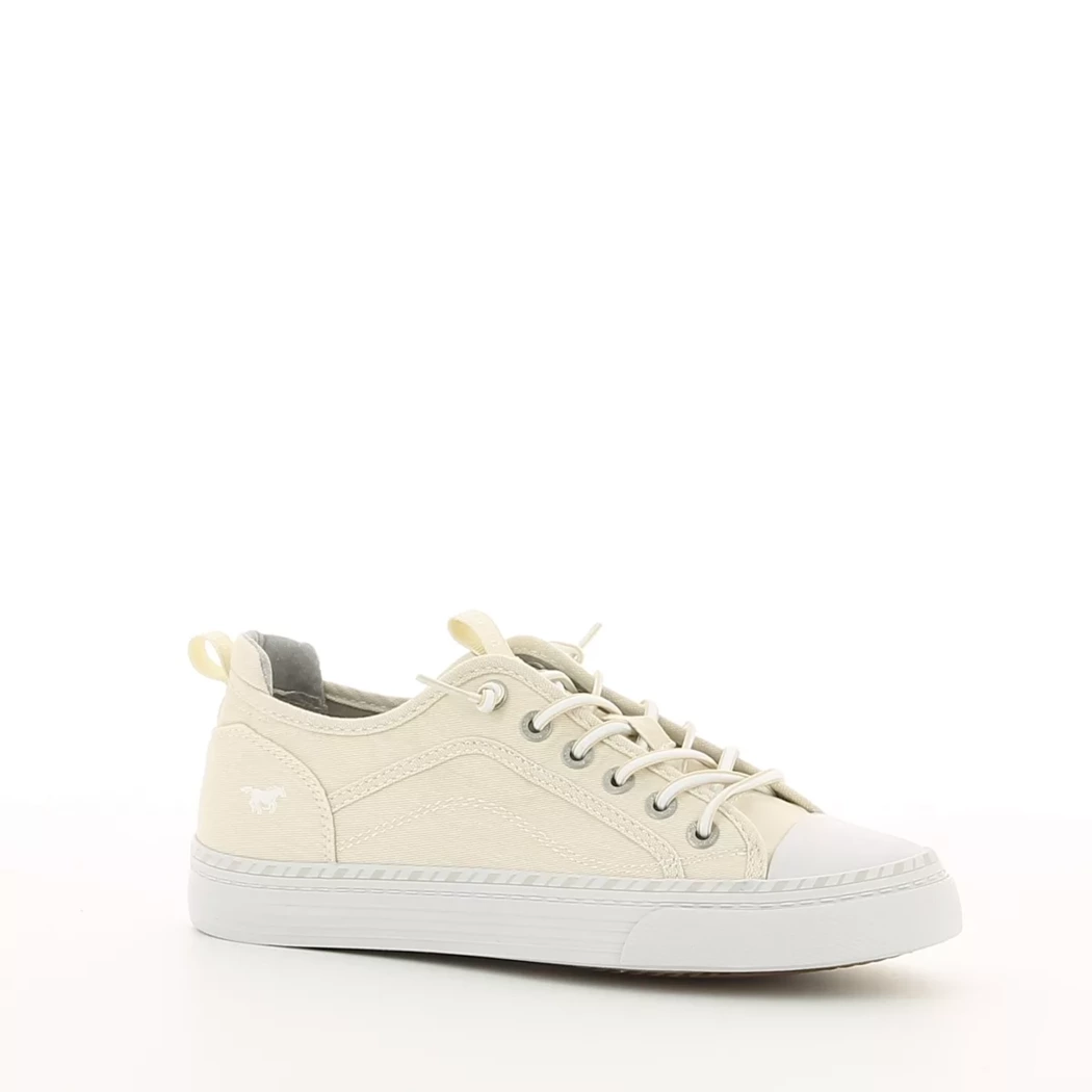 Image (1) de la chaussures Mustang - Baskets Beige en Textile