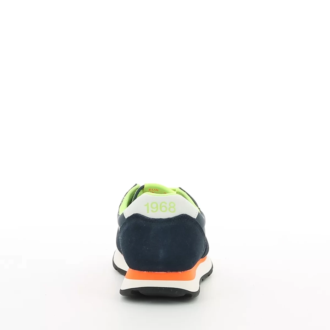 Image (3) de la chaussures Sun68 - Baskets Bleu en Cuir nubuck