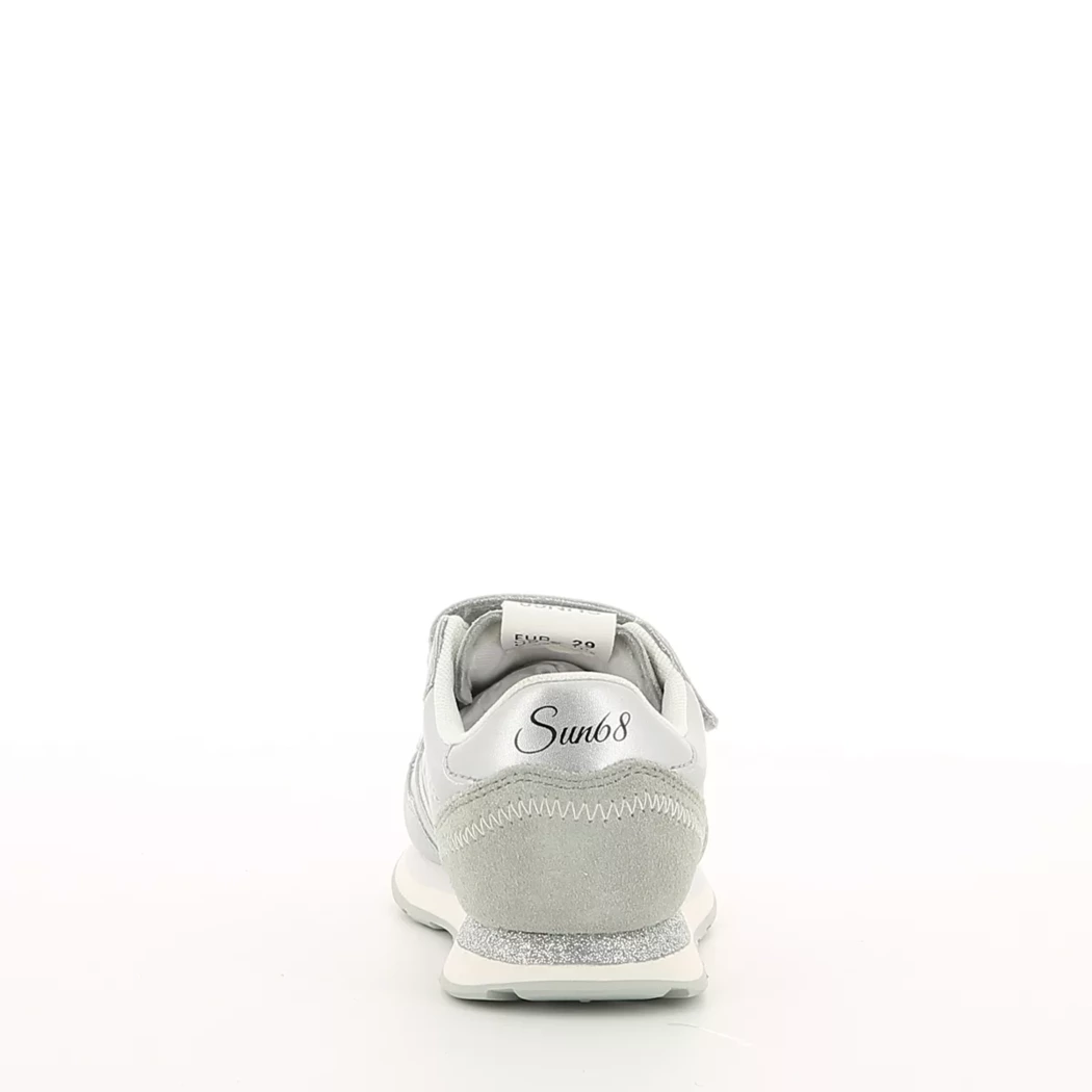 Image (3) de la chaussures Sun68 - Baskets Argent en Cuir
