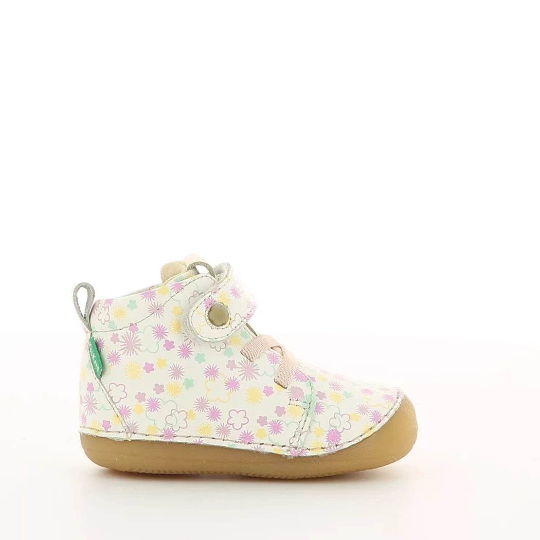 Image (2) de la chaussures Kickers - Bottines Blanc en Cuir