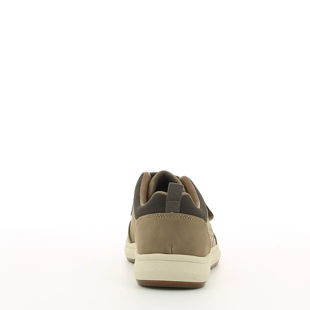 Image (3) de la chaussures Rieker - Chaussures à velcro Taupe en Cuir nubuck