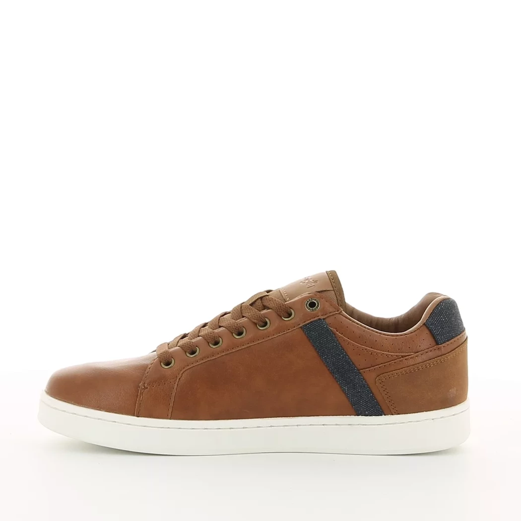 Image (4) de la chaussures Wrangler - Baskets Cuir naturel / Cognac en Cuir synthétique