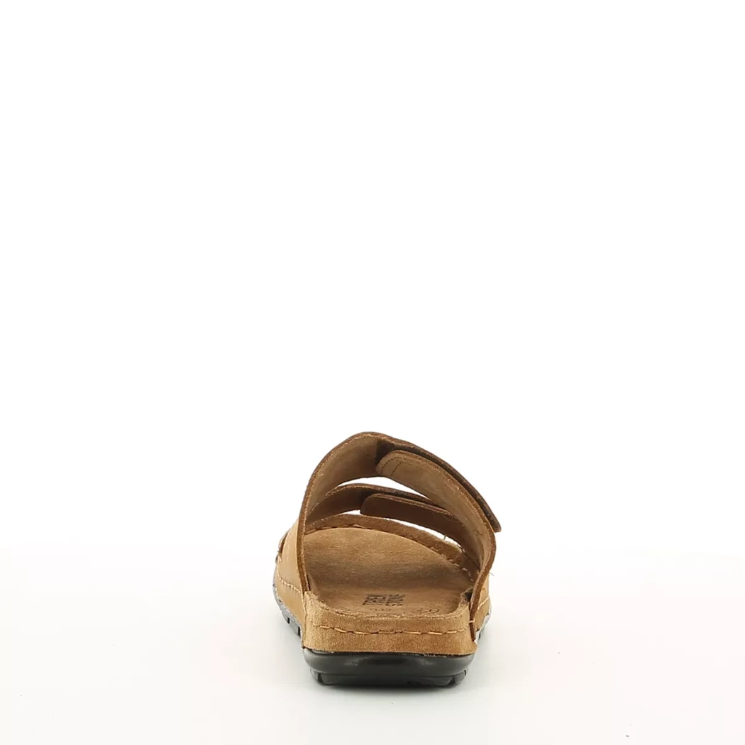 Image (3) de la chaussures Trek Stone - Mules et Sabots Cuir naturel / Cognac en Cuir
