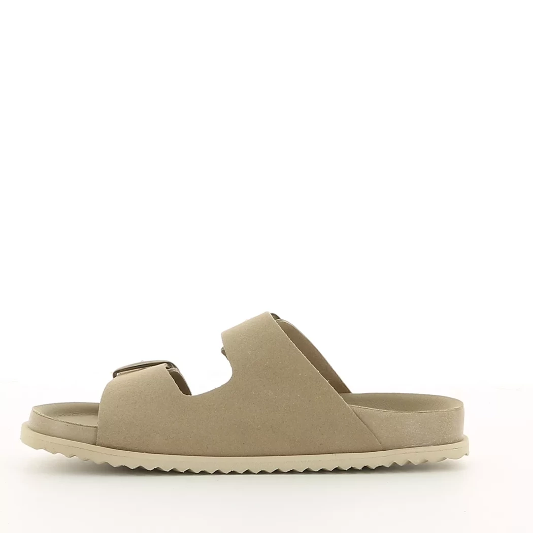 Image (4) de la chaussures Geox - Mules et Sabots Taupe en Cuir nubuck