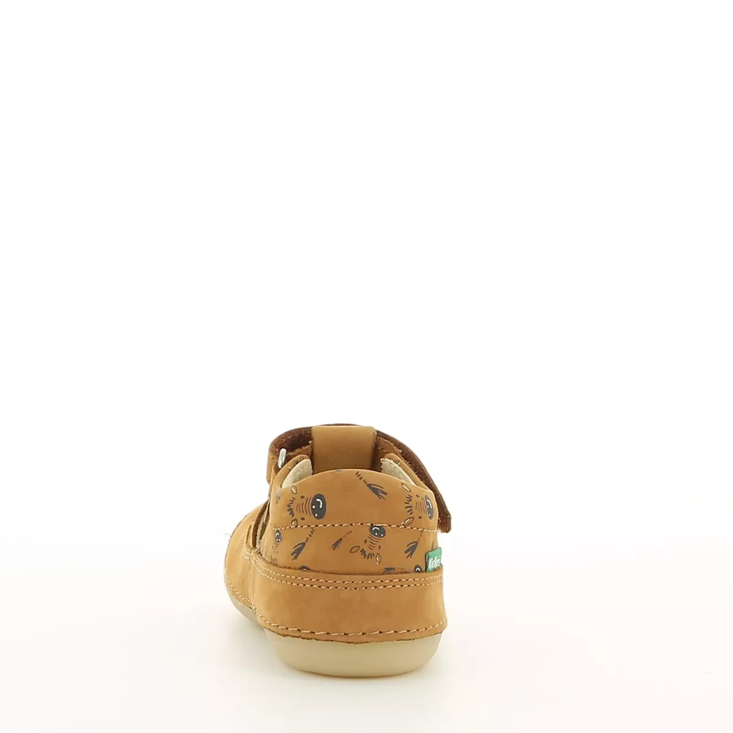 Image (3) de la chaussures Kickers - Bottines ouvertes Cuir naturel / Cognac en Cuir nubuck