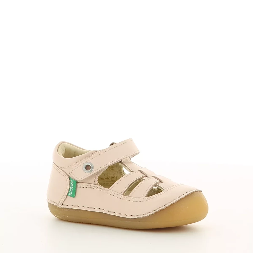 Image (1) de la chaussures Kickers - Bottines ouvertes Rose en Cuir