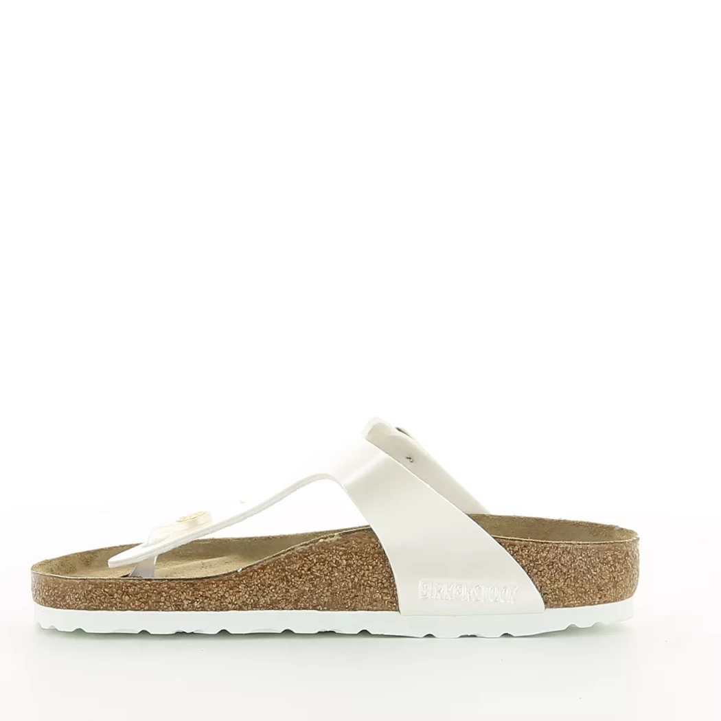 Image (4) de la chaussures Birkenstock - Mules et Sabots Blanc en Cuir synthétique