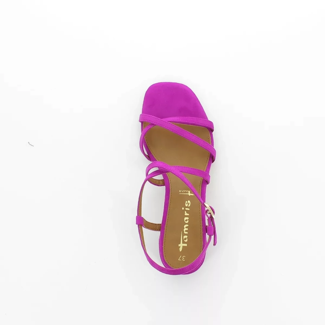 Image (6) de la chaussures Tamaris - Sandales et Nu-Pieds Violet / Lilas en Cuir synthétique