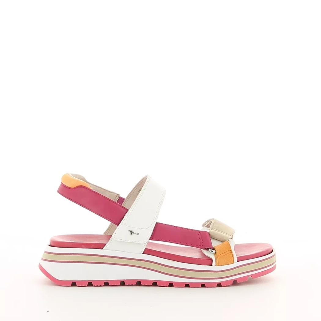 Image (2) de la chaussures Tamaris - Sandales et Nu-Pieds Blanc en Cuir