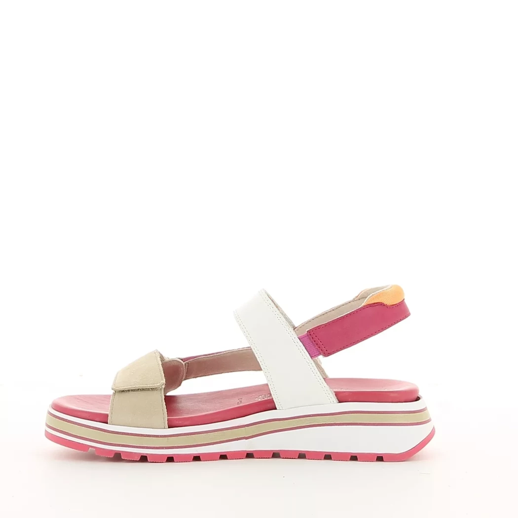 Image (4) de la chaussures Tamaris - Sandales et Nu-Pieds Blanc en Cuir