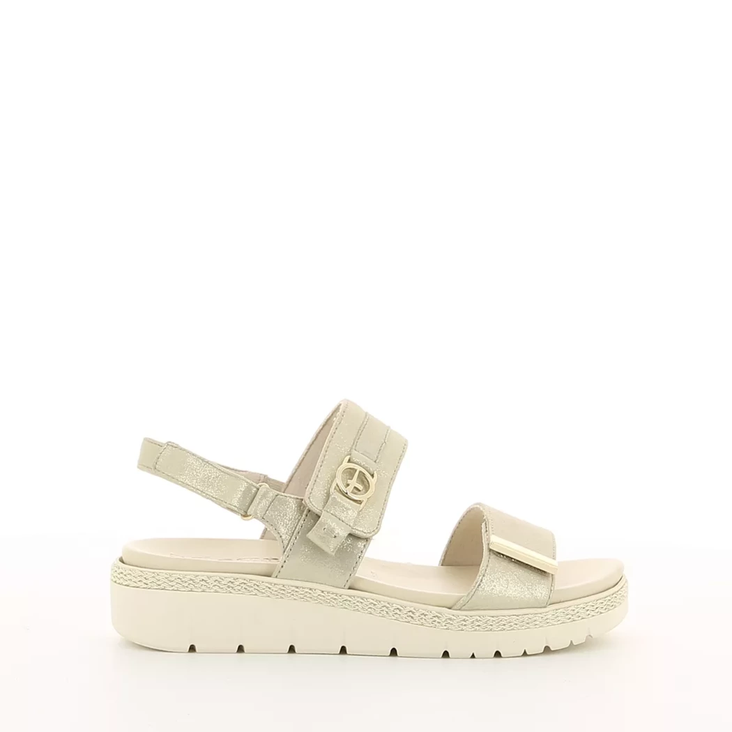 Image (2) de la chaussures Tamaris - Sandales et Nu-Pieds Or / Bronze / Platine en Cuir nubuck