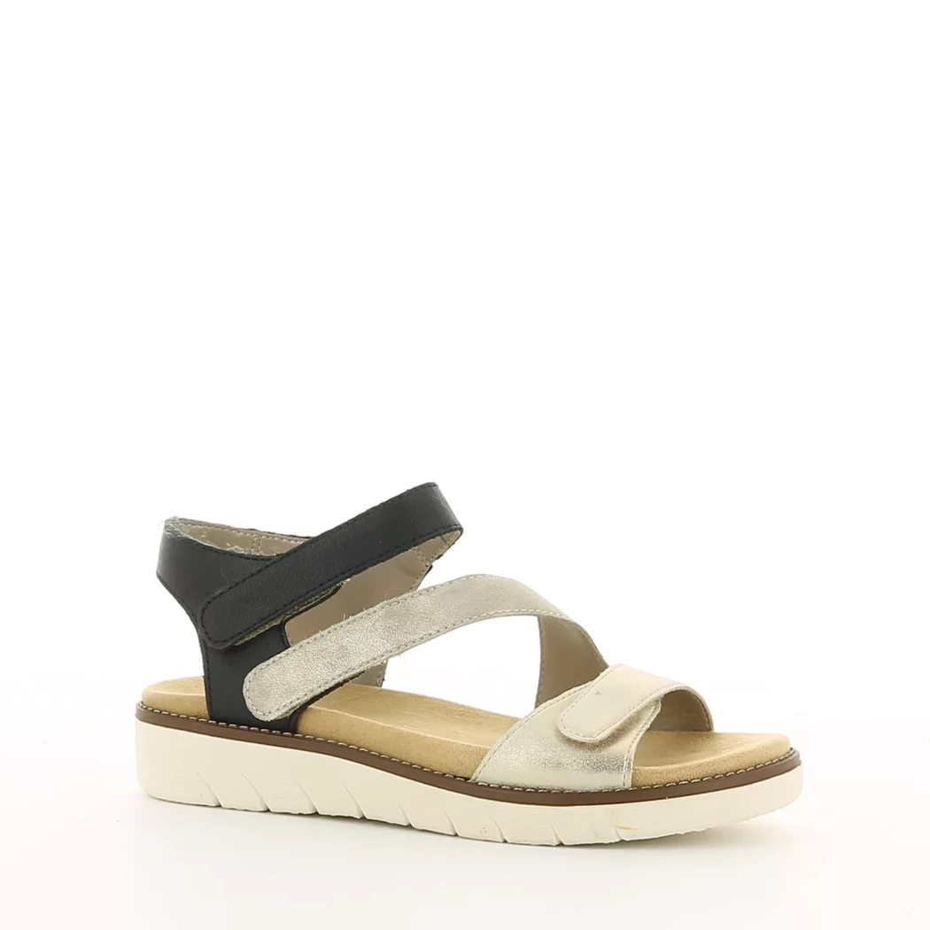 Image (1) de la chaussures Remonte - Sandales et Nu-Pieds Or / Bronze / Platine en Cuir synthétique