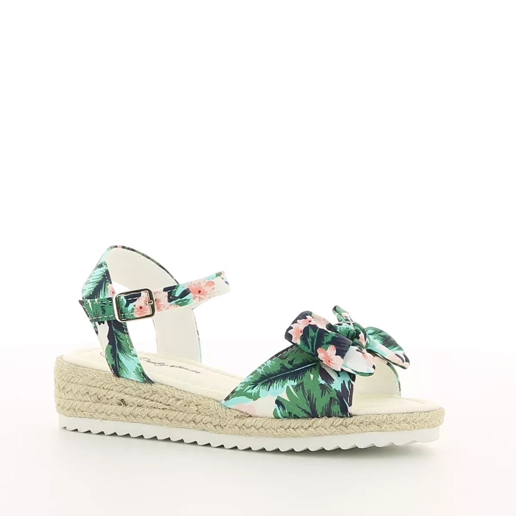 Image (1) de la chaussures Pretty Stories - Sandales et Nu-Pieds Vert en Textile