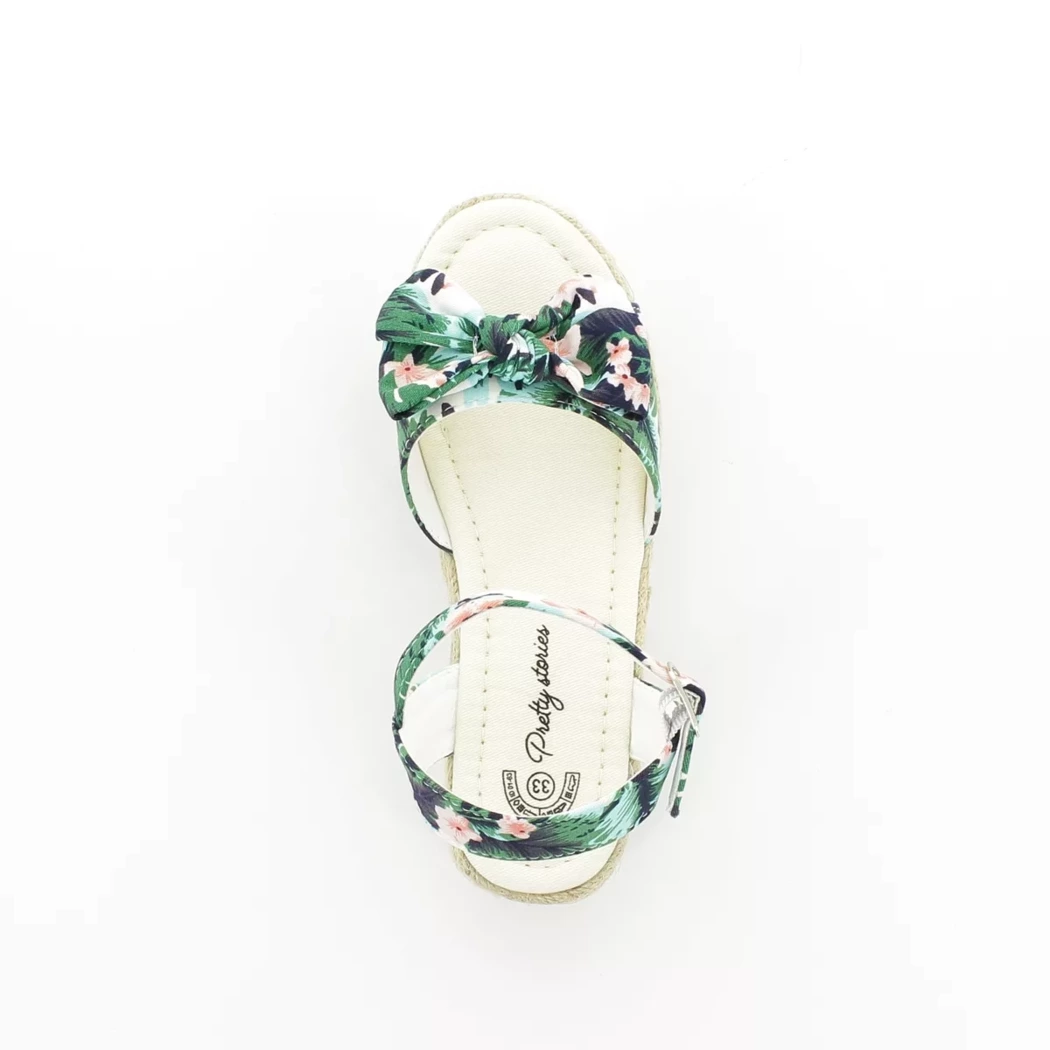 Image (6) de la chaussures Pretty Stories - Sandales et Nu-Pieds Vert en Textile