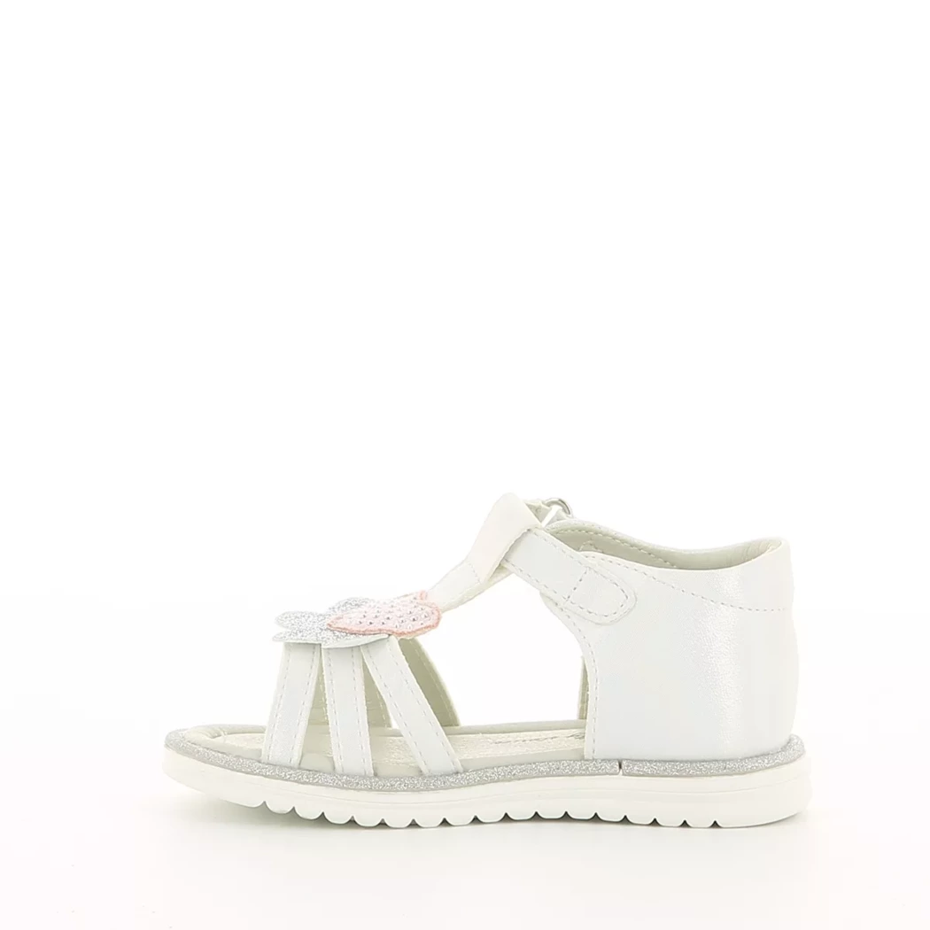Image (4) de la chaussures Pretty Stories - Sandales et Nu-Pieds Blanc en Cuir synthétique