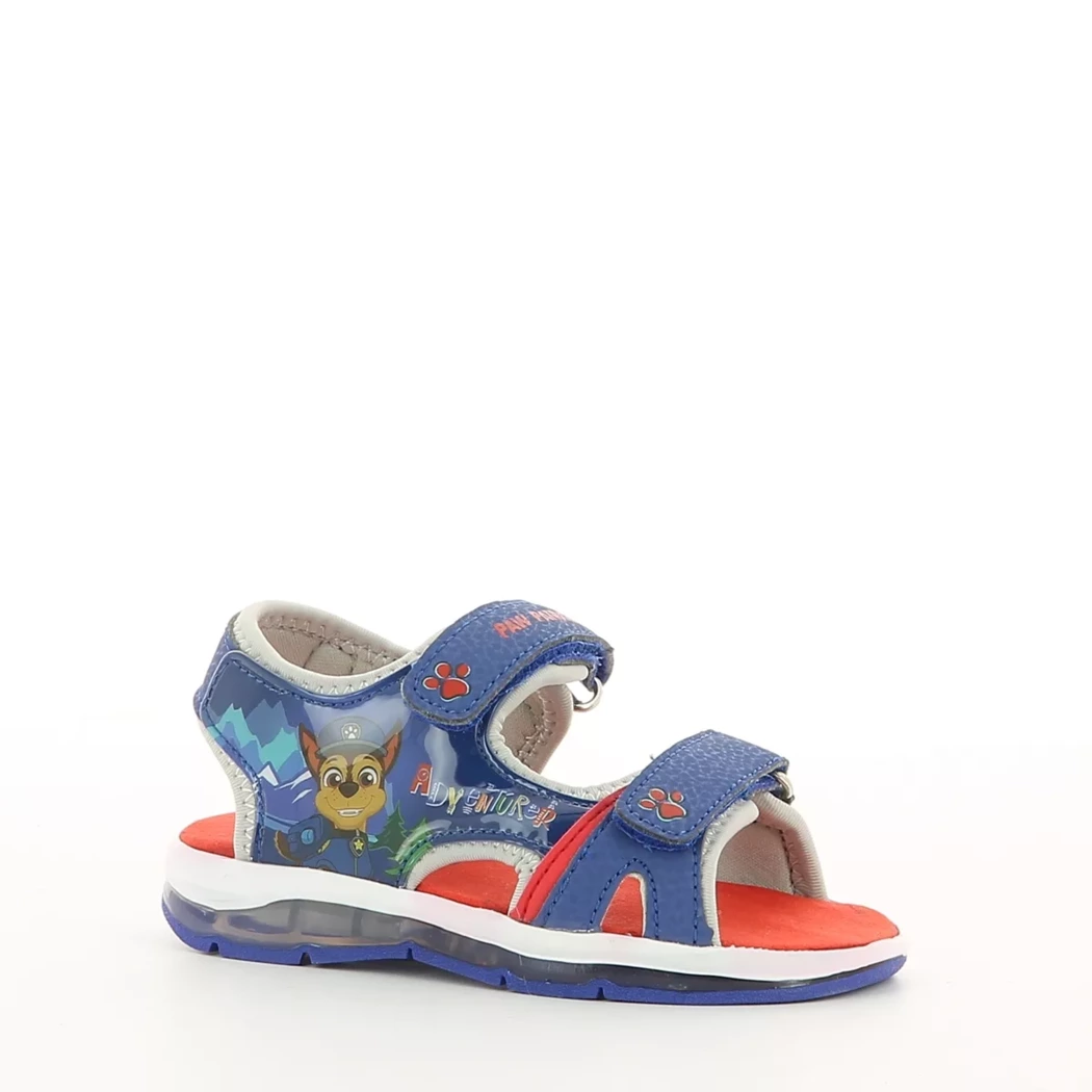 Image (1) de la chaussures Pat Patrouille - Sandales et Nu-Pieds Bleu en Cuir synthétique