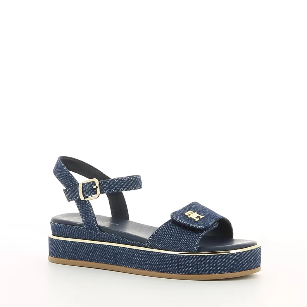 Image (1) de la chaussures Tommy Hilfiger - Sandales et Nu-Pieds Bleu en Textile