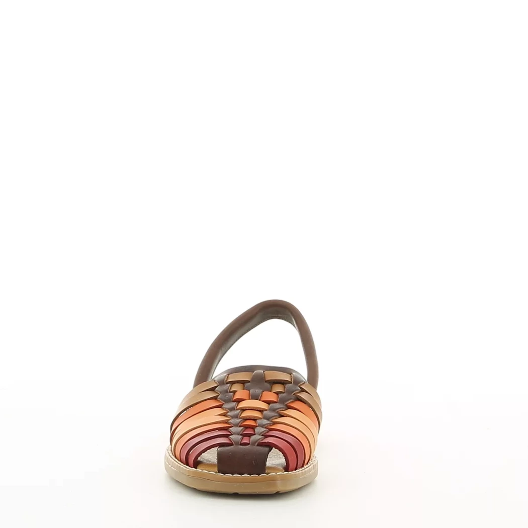 Image (5) de la chaussures Lola Almagro - Sandales et Nu-Pieds Marron en Cuir