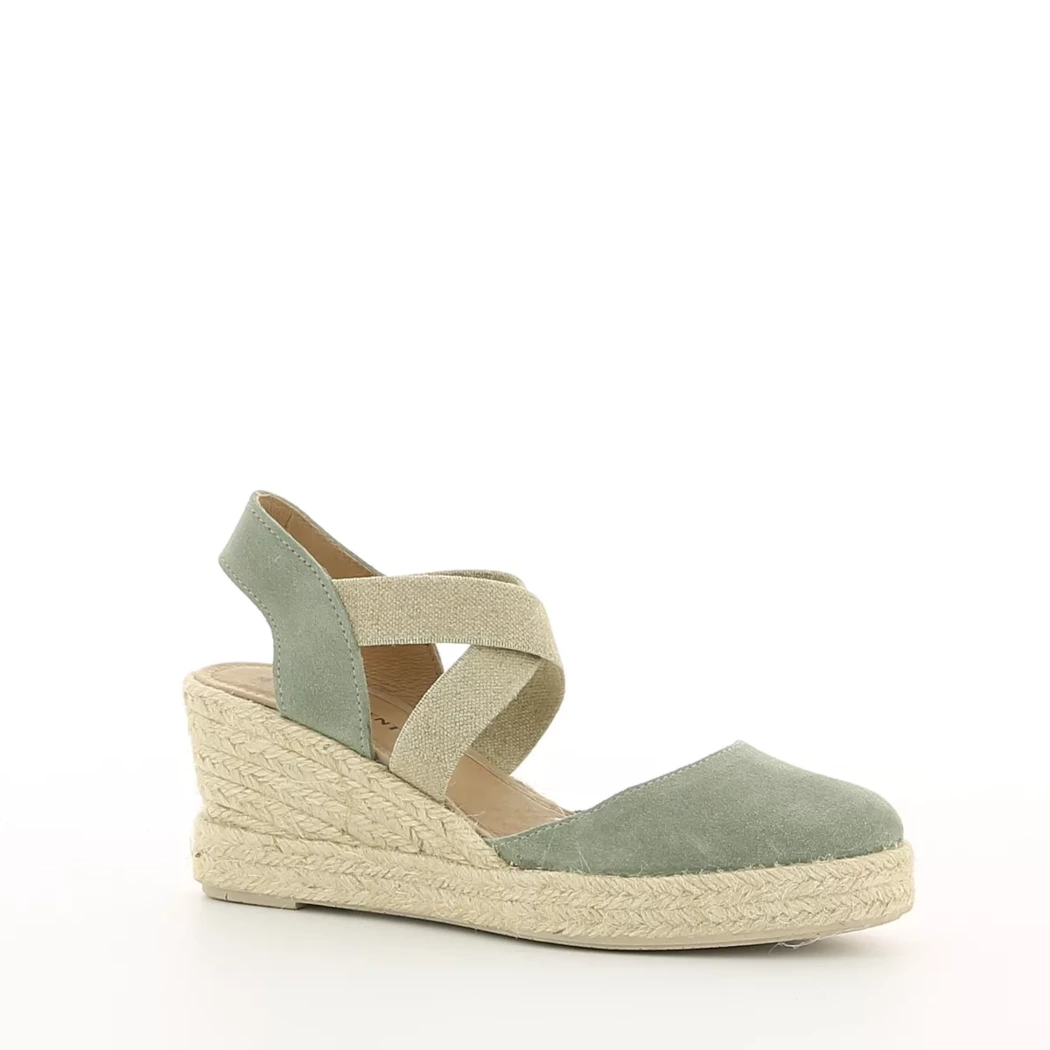 Image (1) de la chaussures Simplement B - Escarpins Vert en Cuir nubuck