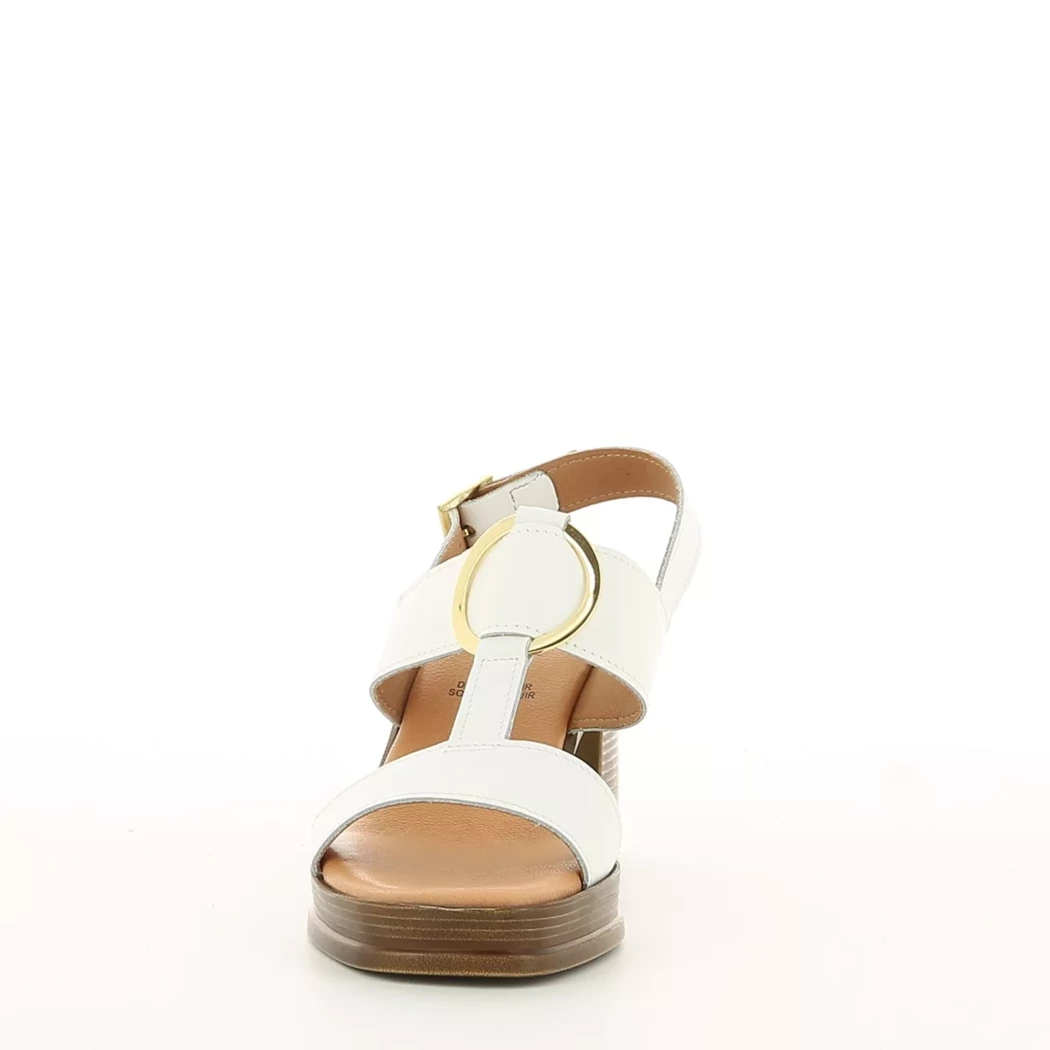 Image (5) de la chaussures Les Fees de Bengale - Sandales et Nu-Pieds Blanc en Cuir