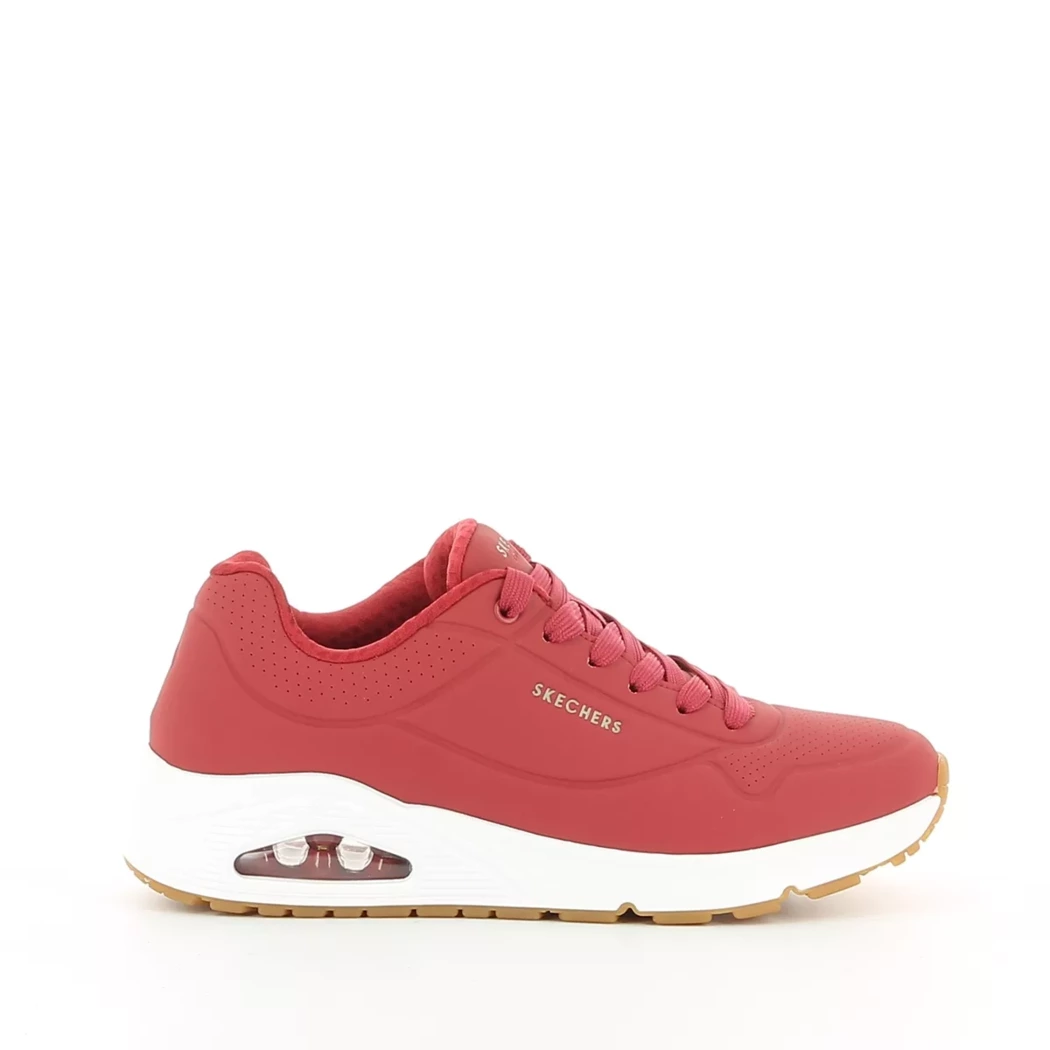 Image (2) de la chaussures Skechers - Baskets Rouge en Cuir synthétique