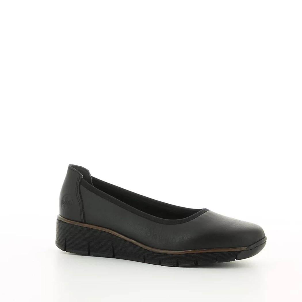 Image (1) de la chaussures Rieker - Escarpins Noir en Cuir