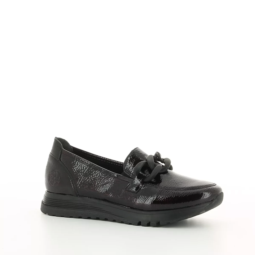 Image (1) de la chaussures Rieker - Mocassins Bordeaux en Cuir vernis