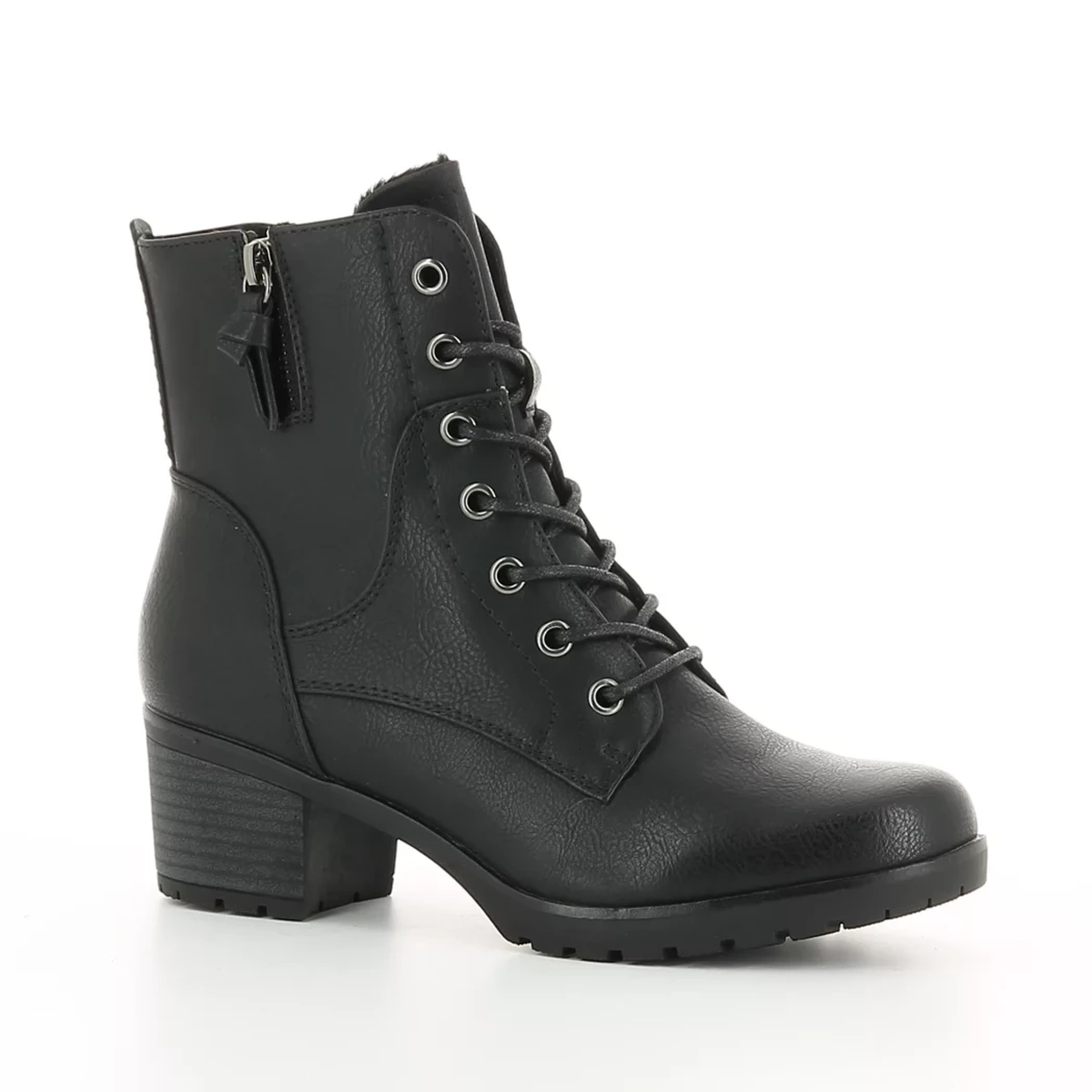 Image (1) de la chaussures Smart Standard - Bottines Noir en Cuir synthétique