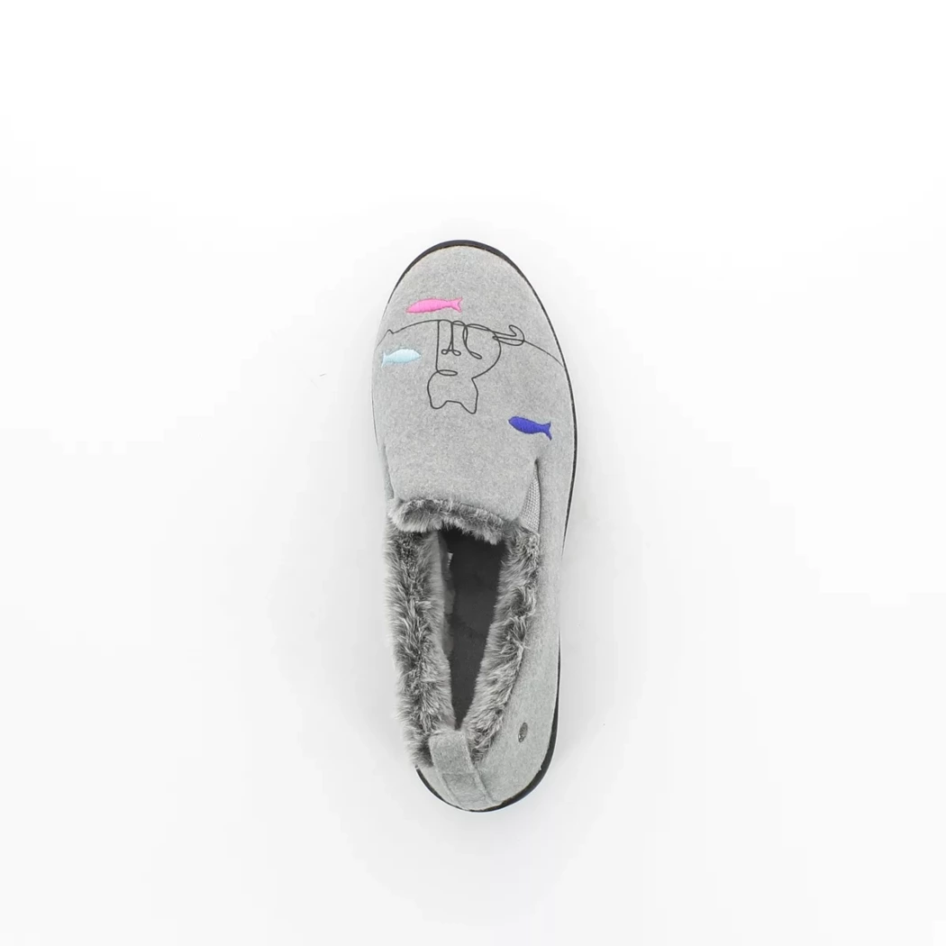 Image (6) de la chaussures Isotoner - Pantoufles et Chaussons Gris en Textile