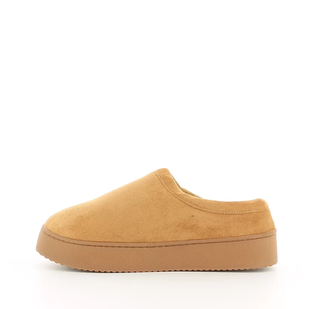 Image (4) de la chaussures Isotoner - Pantoufles et Chaussons Cuir naturel / Cognac en Textile