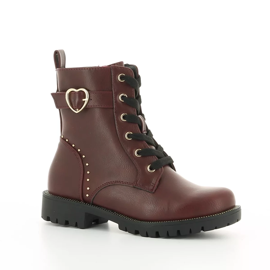 Image (1) de la chaussures Fashion Victim - Bottines Bordeaux en Cuir synthétique