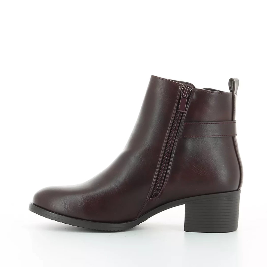 Image (4) de la chaussures Smart Standard - Boots Bordeaux en Cuir synthétique