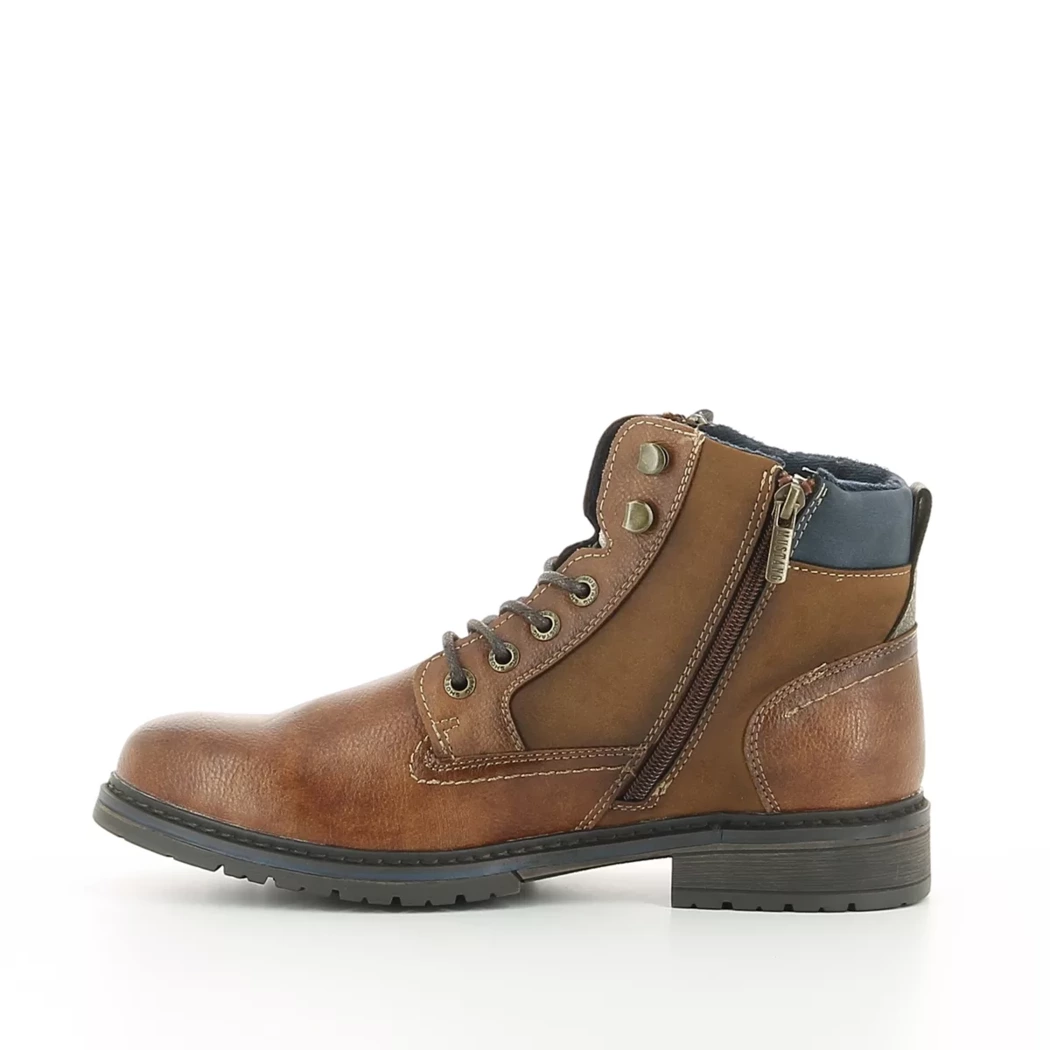 Image (4) de la chaussures Mustang - Bottines Cuir naturel / Cognac en Cuir synthétique