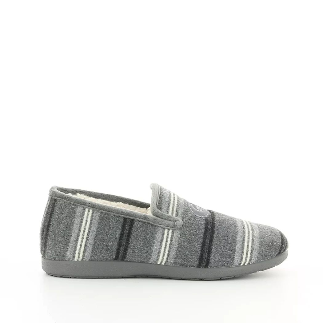 Image (2) de la chaussures Garzon - Pantoufles et Chaussons Gris en Textile