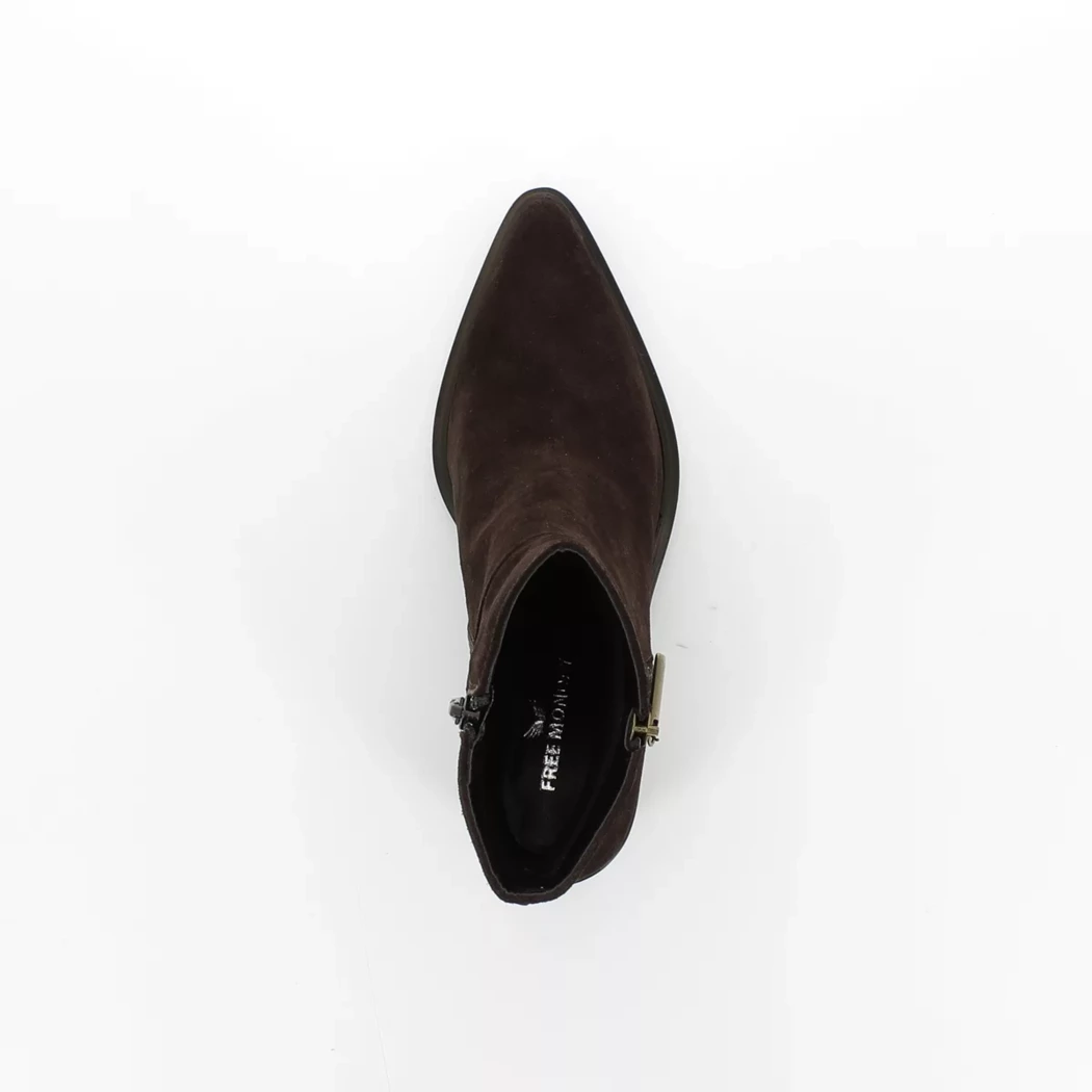 Image (6) de la chaussures Free Monday - Boots Marron en Cuir nubuck