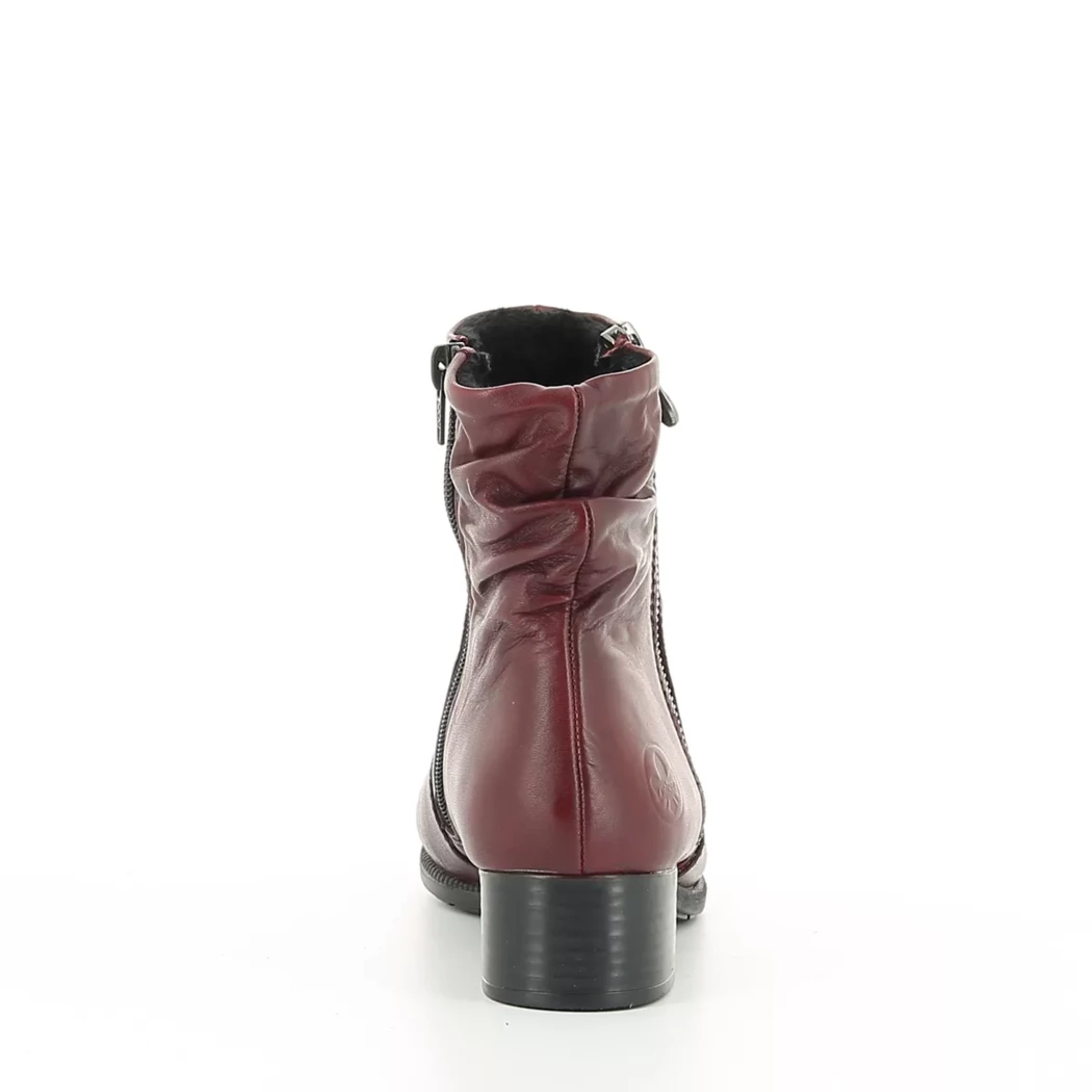 Image (3) de la chaussures Rieker - Boots Bordeaux en Cuir