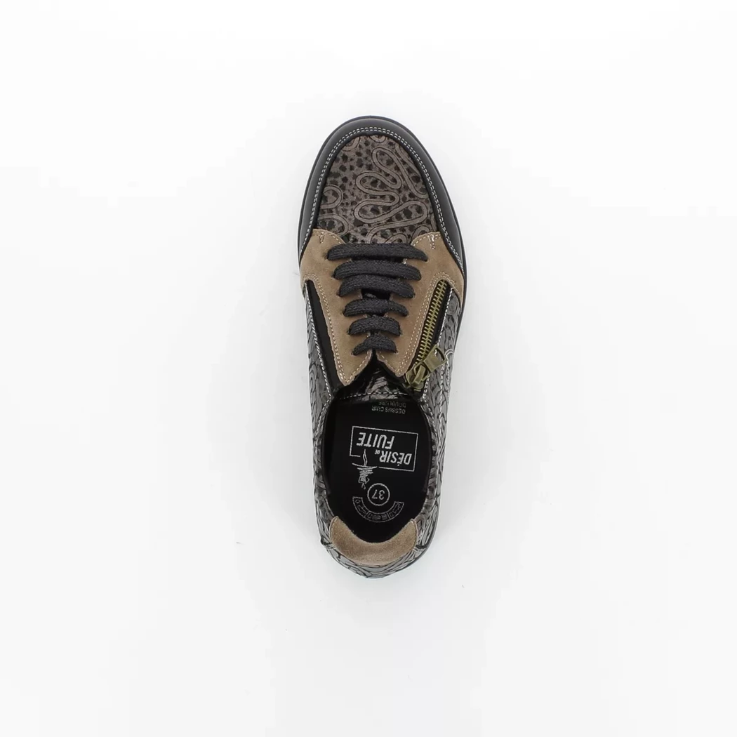 Image (6) de la chaussures Desir de Fuite - Baskets Taupe en Cuir