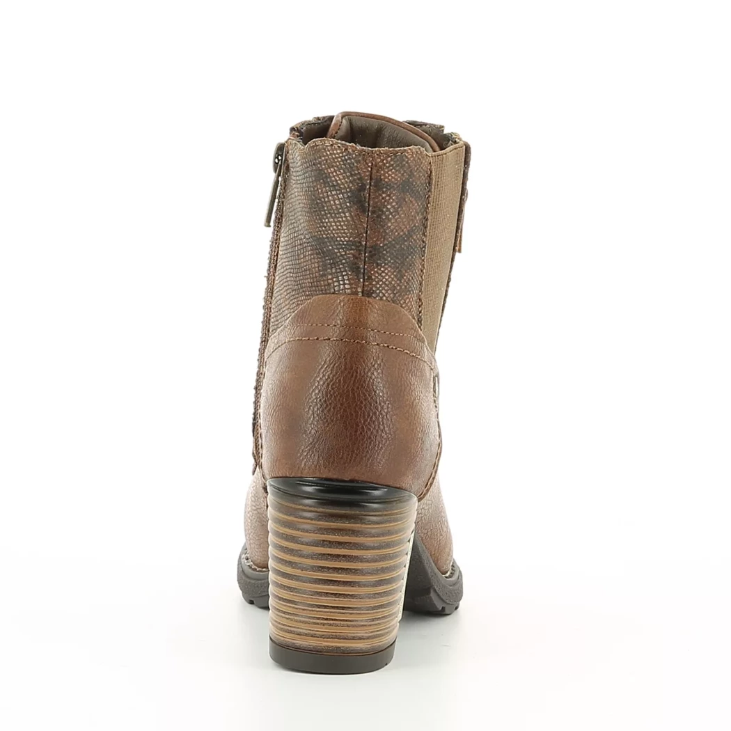 Image (3) de la chaussures Mustang - Bottines Cuir naturel / Cognac en Cuir synthétique