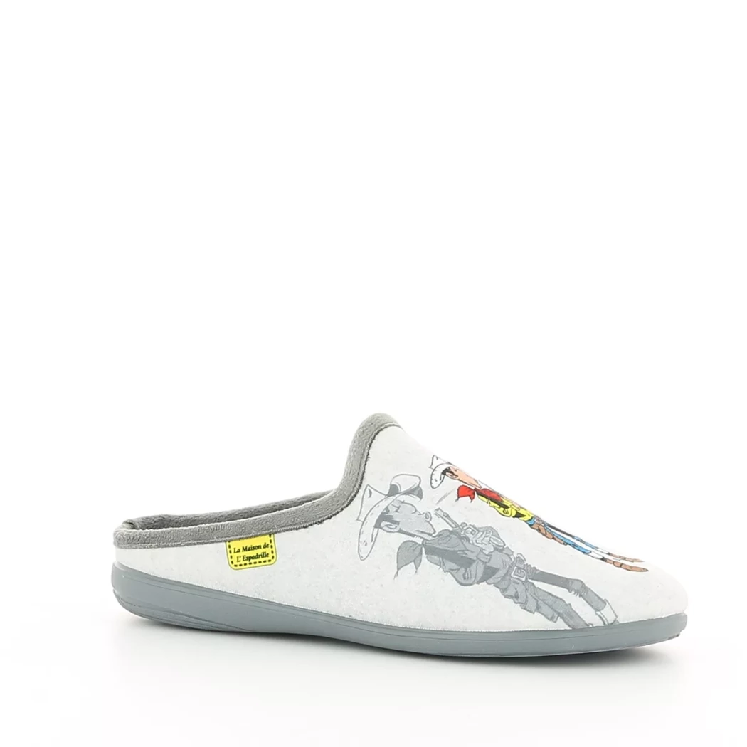 Image (1) de la chaussures La Maison de l'Espadrille - Pantoufles et Chaussons Gris en Textile